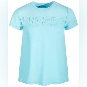 ID IDEOLOGY Big Girls Future T-Shirt, blue top 10/12